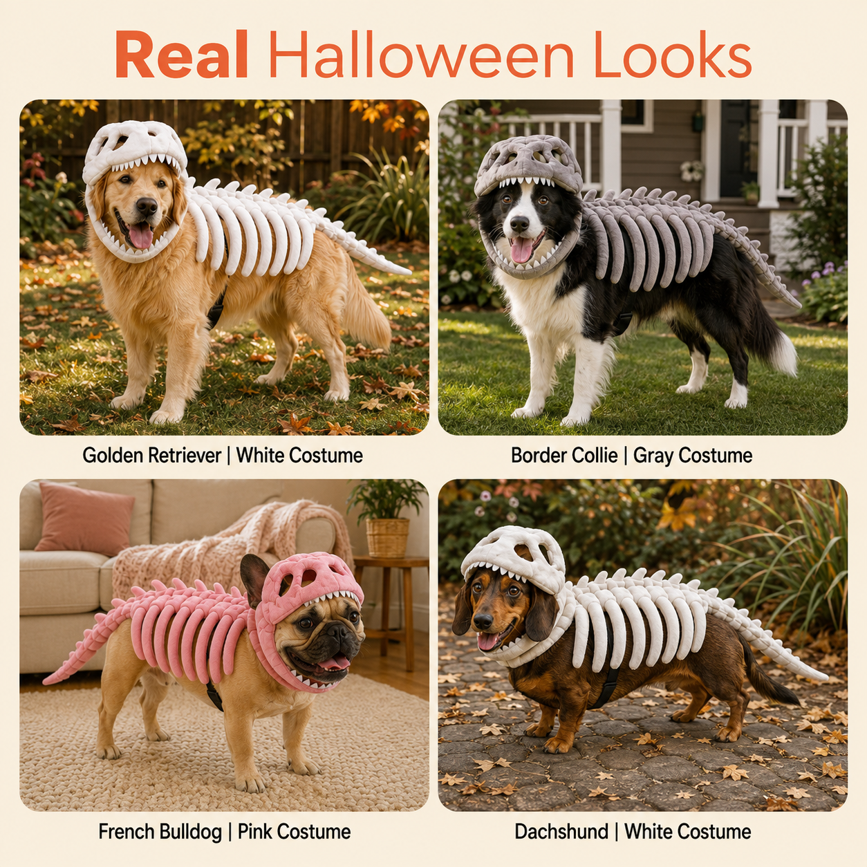 OMINIX™ Dinosaur Skeleton Dog Costume.