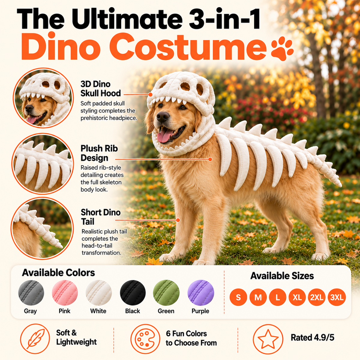 Dinosaur Skeleton Dog
