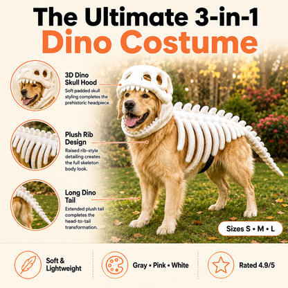 OMINIX™ Dinosaur Skeleton Dog Costume.