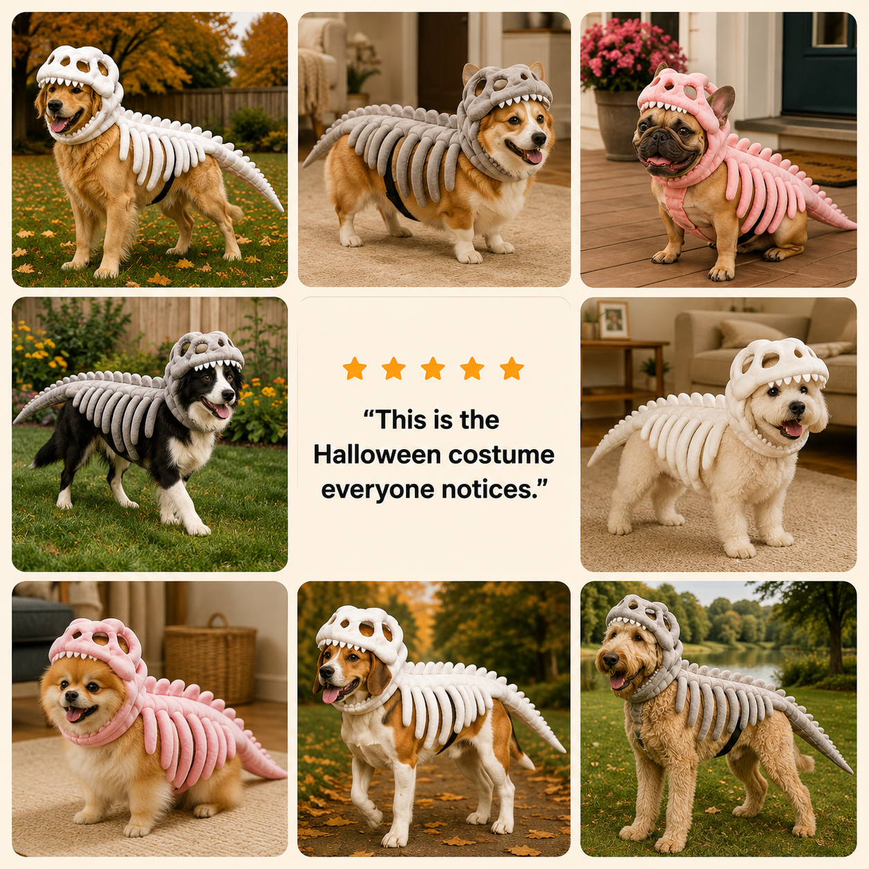 OMINIX™ Dinosaur Skeleton Dog Costume.