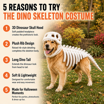 OMINIX™ Dinosaur Skeleton Dog Costume.