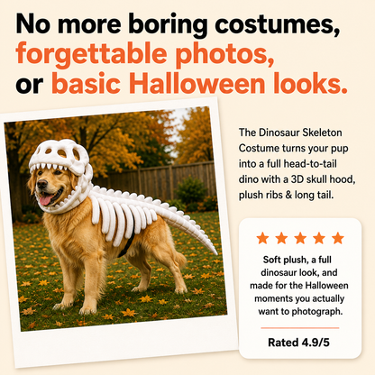 OMINIX™ Dinosaur Skeleton Dog Costume.