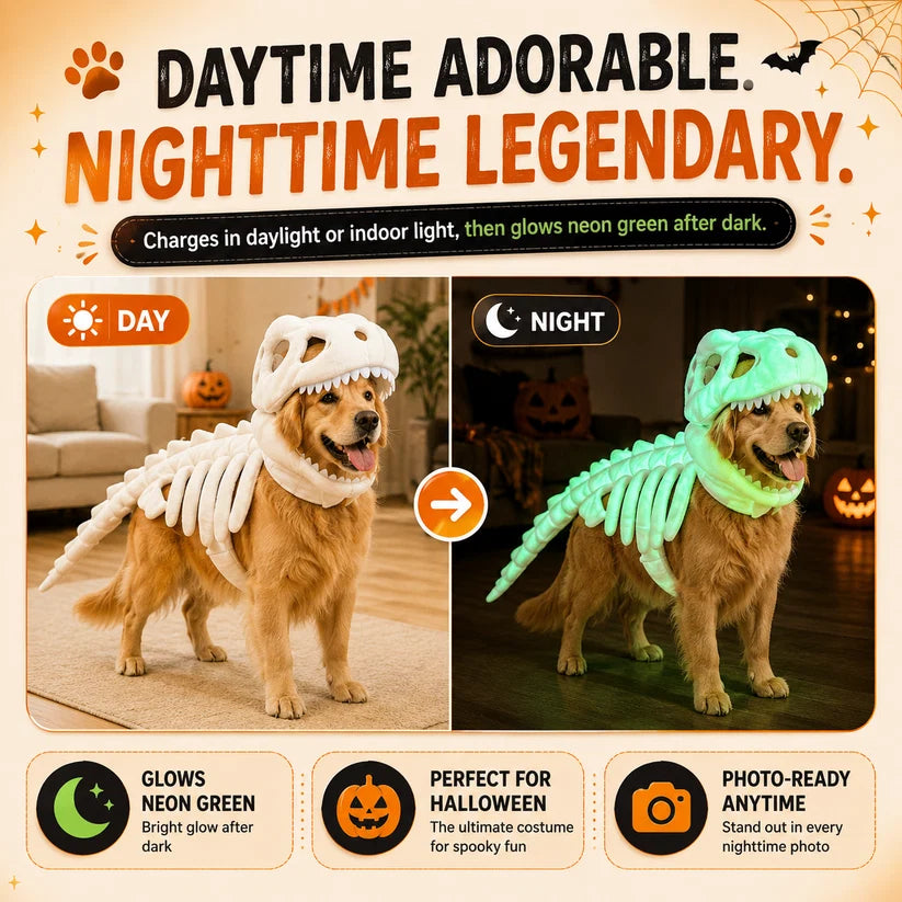 OMINIX™ Dinosaur Skeleton Dog Costume.